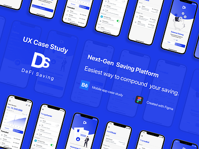 UX Case Study : Defi Saving app case study concept crypto dashboard elegant finance graphic design infographic inspiration ios iu design mobile modern prototype ui ui ux user experience user interface ux