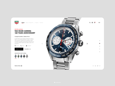 Tagheuer Concept art direction clock concept creative design desktop desktop design home landing tagheuer ui ui design ux ux design visual