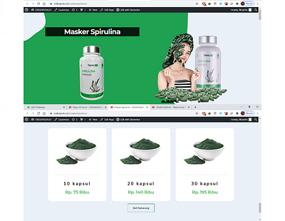 Landing Page - Spirulina (Orderpedia.id) branding design icon typography ui ux