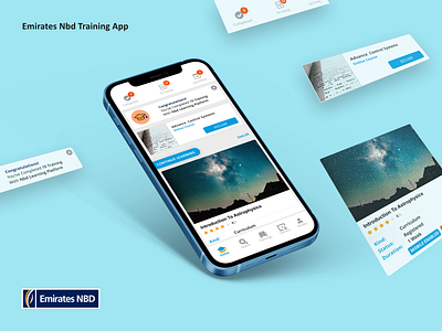 Emirates NBD Training APP dubai mobile uae ui