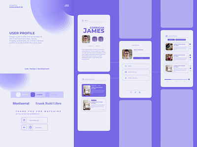 #DailyUI - User Profile - Vadim Kunafin [Challenge #6] adobe illustrator adobe photoshop app challenge 6 dailyui design figma graphic design ui user profile