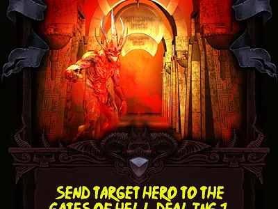 Gates of Hell Example Card branding card design design icon illustration logo typography