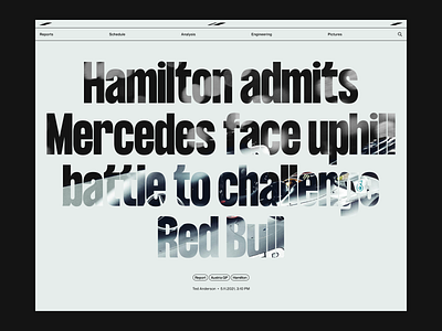 107 - Editorial/Story editoral f1 figma formula1 hamilton interaction design interface juszczyk mercedes webdesign