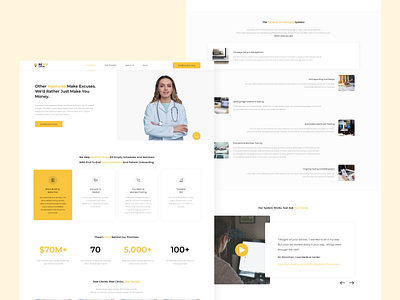 Digital Agency for Medical Clinics design flat design ui uidesign ux design website