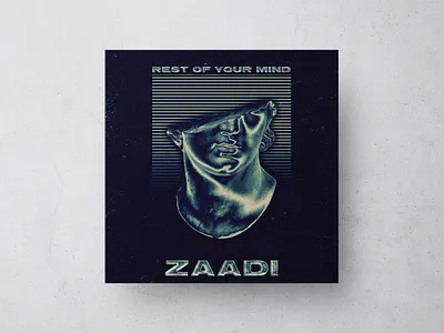 Rest of Your Mind album cover albumart artwork cover art design fiverr graphic design graphicallypro grunge mockup single cover statue