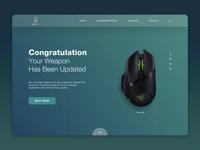 ShopTech gamingmouse landingpage mouselandingpage shoptech uiweb webdesign