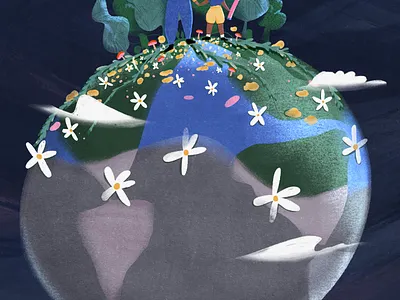 Education for everybody design digital digital illustration editorial illustration education girl illustration learn photoshop reading sport illustration world