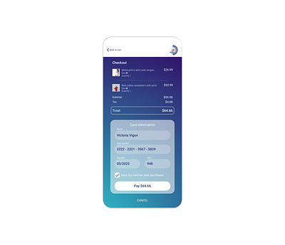 Daily UI # 2 Checkout