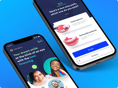 Dental App 3d android app dental design ios mobile motion graphics ui ux