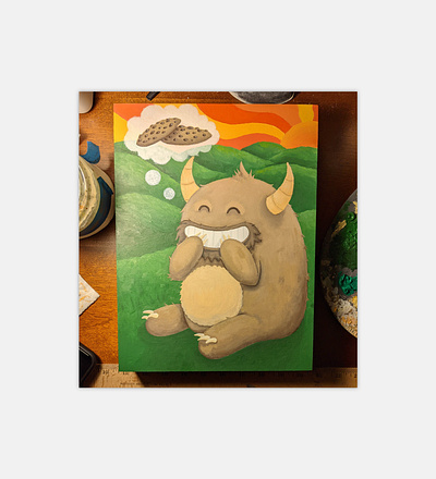 cookie monster - 2020 art color design illustration painting