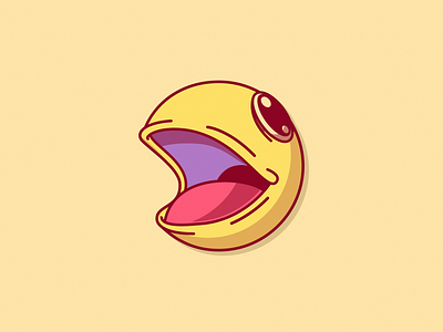 PACMAN classic game digital art drawing game graphic design icon illustration illustrator retro retro game vector video game