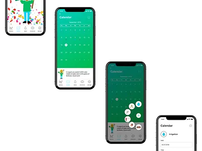 Calendar for farmers app application application design design graphic design illustration ui ux