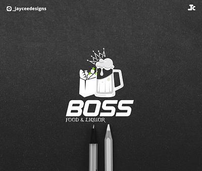 BOSS food&liquor branding design graphic design logo logo design minimal vector