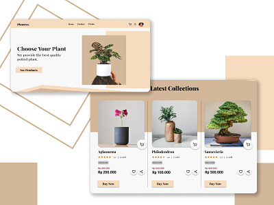 Plantree. - Plant Store Website Landing Page app branding design illustration logo typography ui ux vector website