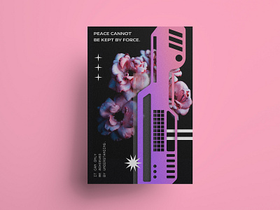 PEACE cyberpunk design japan manila philippines philosophy pink poster posterdesign seoul southkorea studioinnate tokyo typo typography