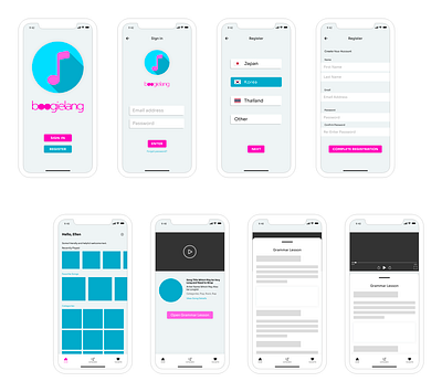 Mobile App Design - Adobe XD adobe xd app flow design mobile mobile app ui