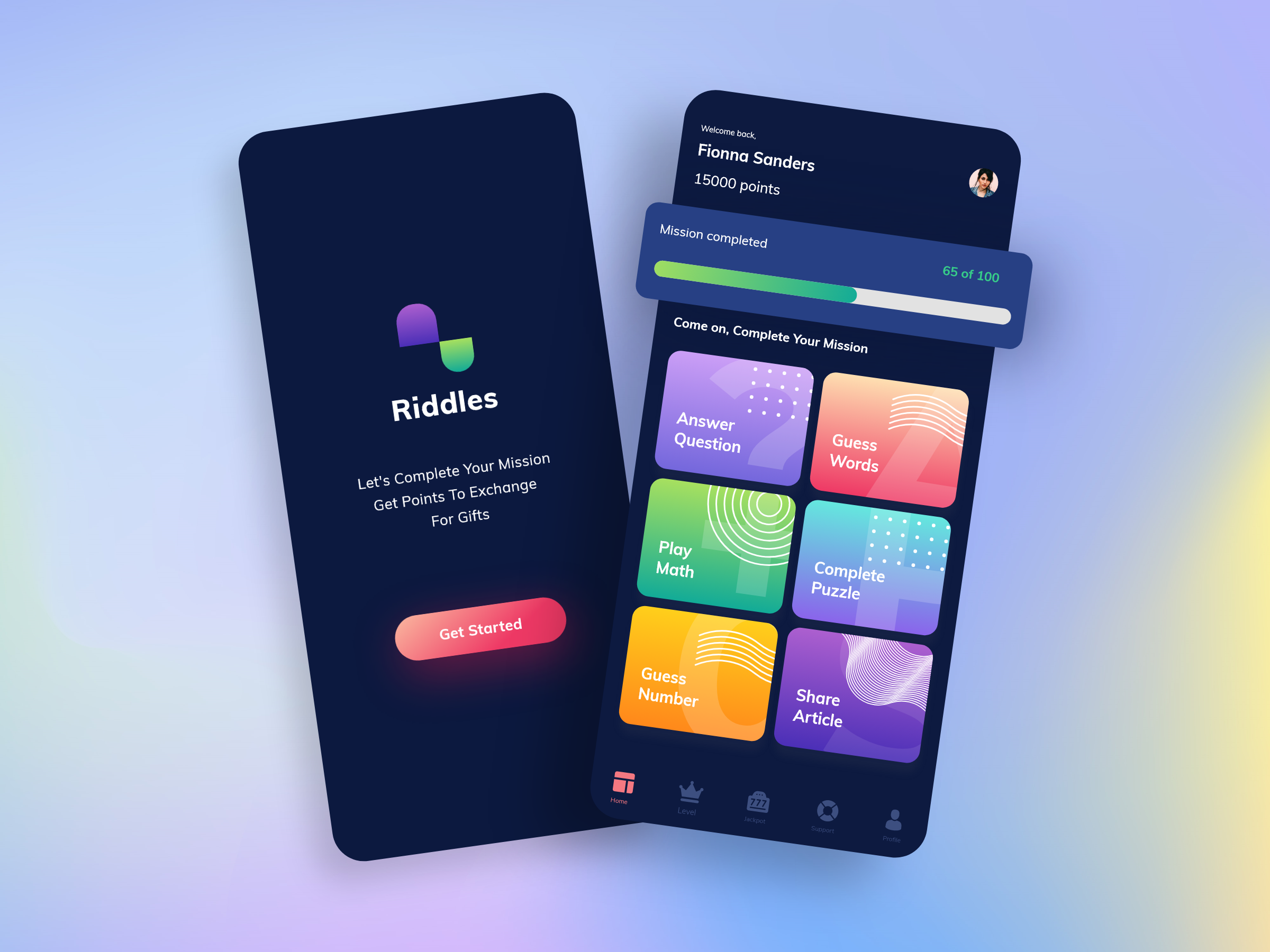 Riddles Game Education Design App by Ipanadh on Dribbble