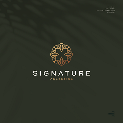 Signature Aesthetics aesthetics beauty branding character design flower icon logo nature symbol vector