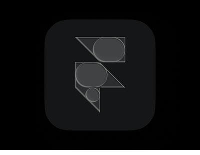 Framer Glass Icon app design figma logo vector