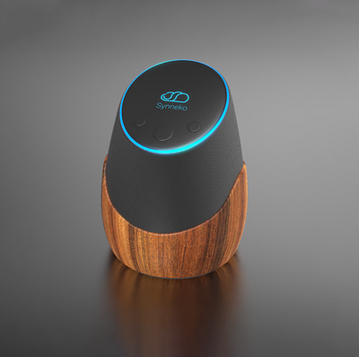 Synneko - Smart Speaker 3D Visualization 3d 3d model 3d modeling 3d render branding mockup product visualization realistic render render visualization