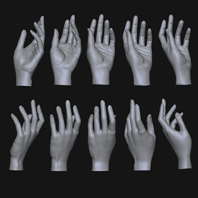 3D Sculpt of a hand 3d 3d model 3d render 3d sculpt 3d visualization maya zbrush