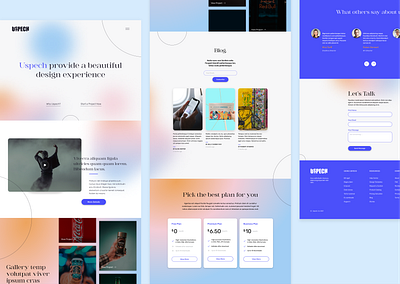 Design Agency Landing Page ui design web design