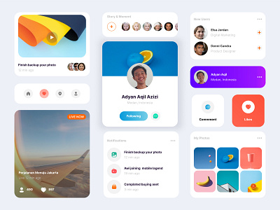 Minimalist Component UI app app color design component app color design design illustration logo ui ux web white