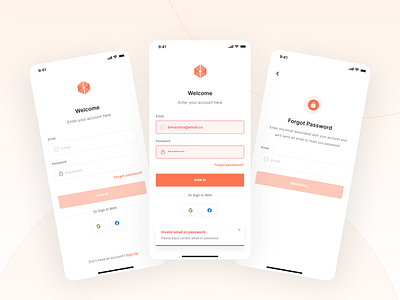 Joboard - Login app design employee employer hired hiring hiring platform illustration ios job job board login minimal mobile sign up ui ui kit ux vacancies vacancy