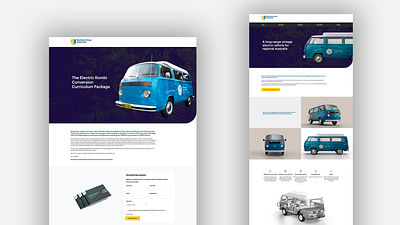 Southern Cross University Electric Kombi Project Webs concept design web design