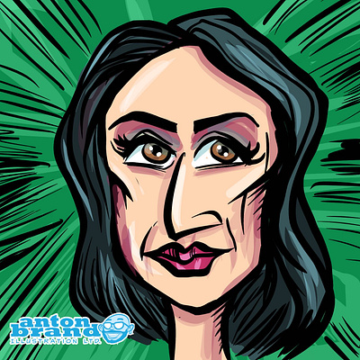 Woman face cartoon character illustration illustrator vector