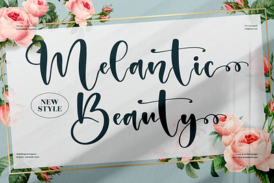 Melantic Beauty - Beautiful Script Font 3d animation app branding design graphic design icon illustration logo motion graphics typography ui ux vector