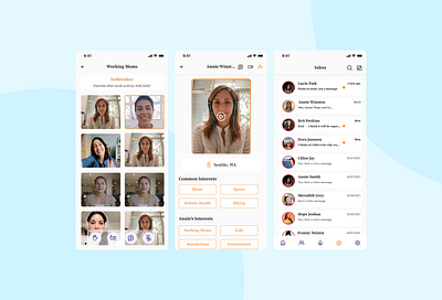 Video chat app for Women 🌿✨👯‍♀️ brand design brand identity chat feminist ios app message app messenger mobile app mobile design social social app ui ui design ux ux design video video app