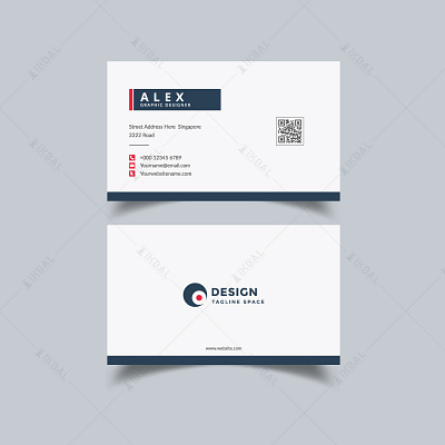 Modern business card template 3d branding business card creative business card graphic design logo modern business card motion graphics typography ui vector visiting card