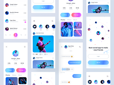 Social media app version 02 app design design graphic design inspiration ios ios app minimal app minimal design mobile app social app social media app social ui trendy app trendy design ui ui deisgn ui design uidesign uiux ux deisgn