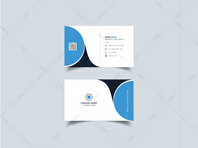 Clean business card design template branding business card creative business card horizontal business card modern business card vector visiting card