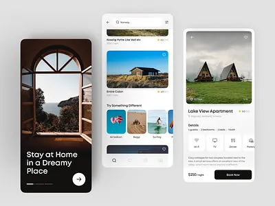 App Concept For An Accommodation Complex accommodation apartment app app design booking booking app condominium design hotel hotel app hotel booking house interface rental rental app reservations room ui user interface ux