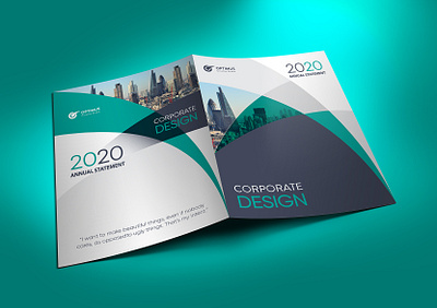 Corporate Presentation Folder Design bi fold design brochure folder graphic design presentation folder print stationery design