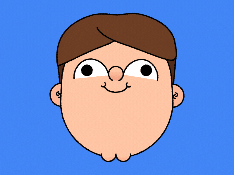 Jumping for joy animation bright character gif illustration loop motion graphics primary color