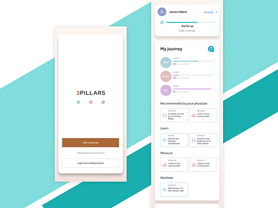 3 pillars mobile product ui ux