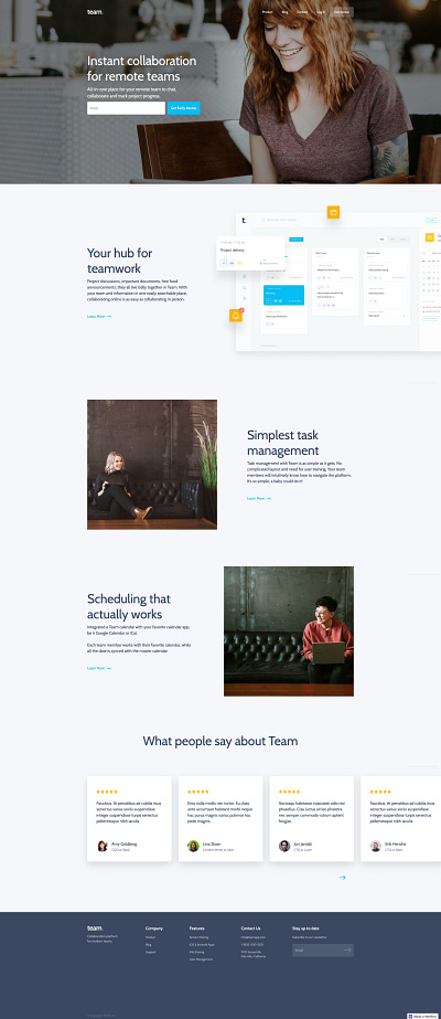 A Website for an App that lets you work better together animation app application branding chatapp css design figma graphic design hero section html illustration landing landing page logo section ui web design web designer webflow