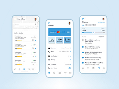 Parcel Tracking Mobile App | UI/UX Design app design app designer app development app development company logistics logistics app mobile app design parcel delivery parcel tracking app ui ui ux design