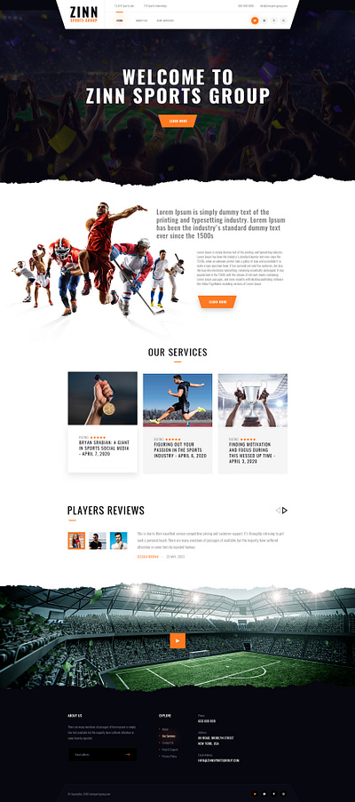 ZINN SPORTS GROUP branding design graphic design