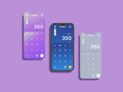 Calculator UI design for the 100 day UI challenge branding graphic design ui