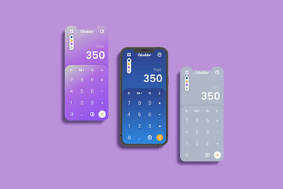 Calculator UI design for the 100 day UI challenge branding graphic design ui