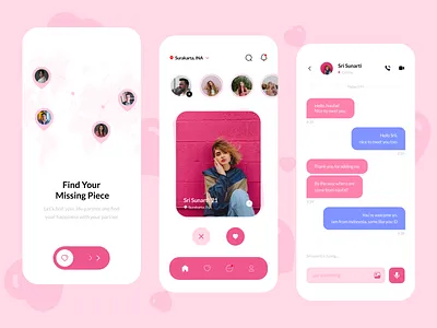 Dating App Exploration beautiful datingapp design exploration girl illustration logo love madewithfigma ui uidesign uidesigner uiux uxdesign uxdesigner virtual world