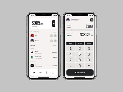 Majority / wallet & bank transfer app banking branding brutal calculator contacts money transfer send send money transfer ui ux wallet