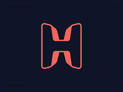 Logo challenge #8 - Letter H v2 brand brandmark h logo h monogram letter h letter logo logo logotype