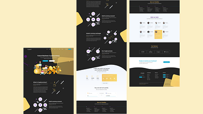 CryptoX, A crypto currency business landing page branding ui uiux design