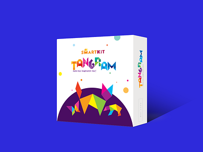 Tangram Packaging Design box design brand branding design graphic design identity design illustration kids logo logo design packaging science kit vector