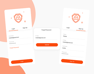 Login / Sign up clean design figma login mobile mobile app sign up ui ui design